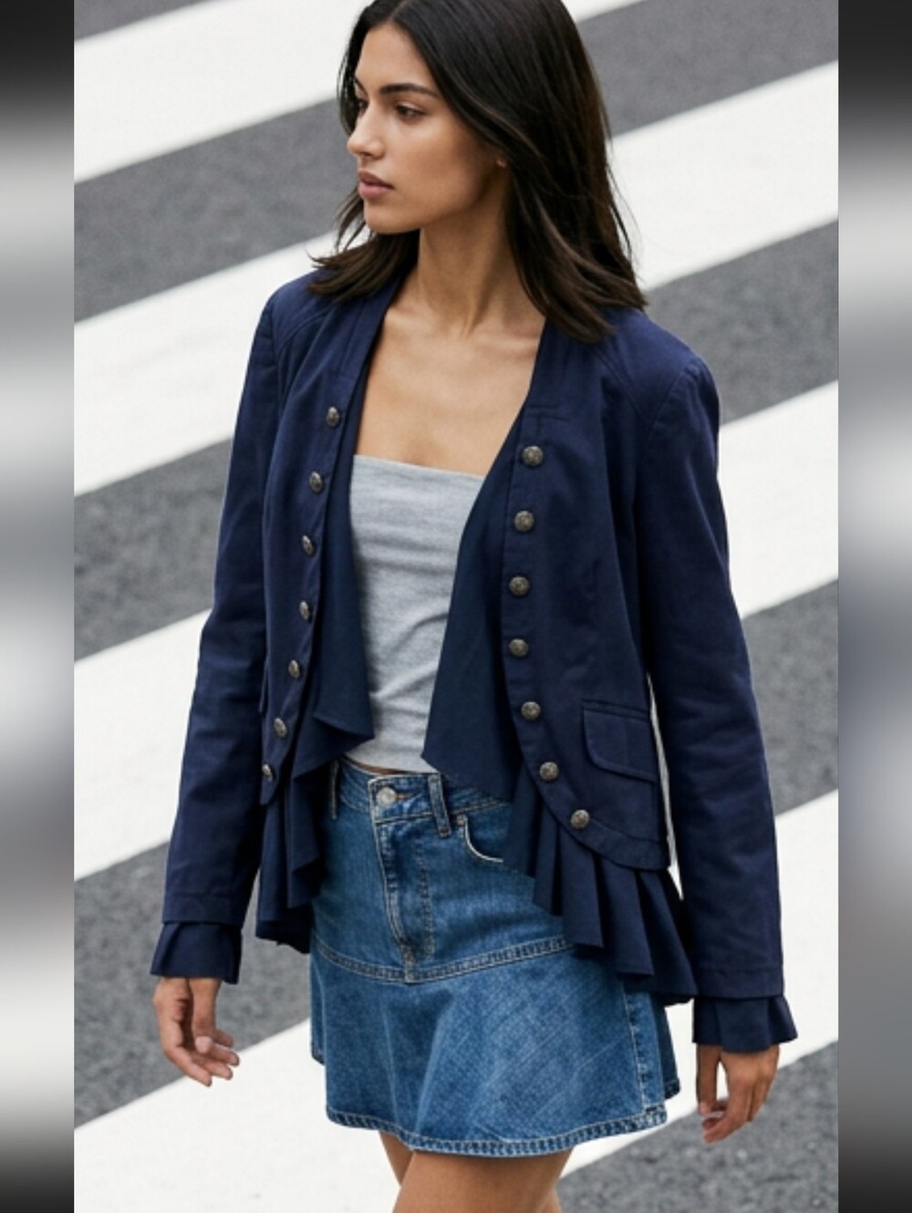 Free People Ruffles Romance Jacket